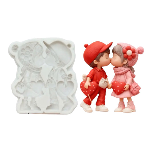 MOLDE DE SILICÓN NOVIOS SAN VALENTÍN