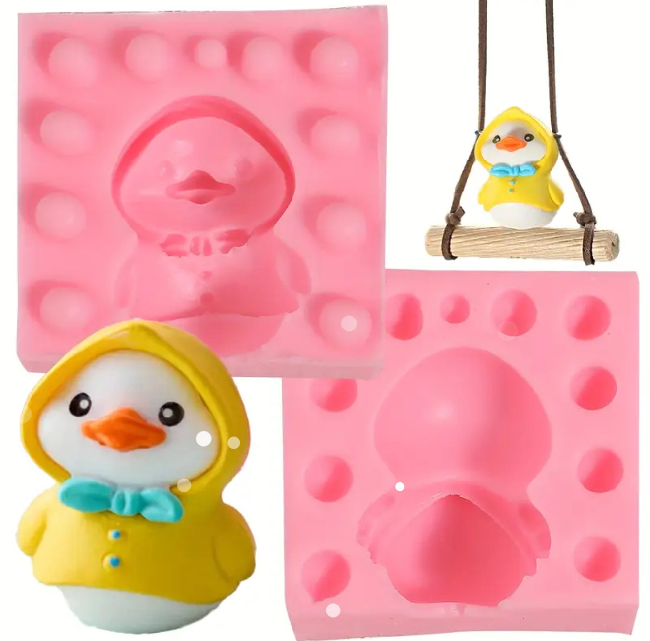 Molde de Silicón Patito 3d