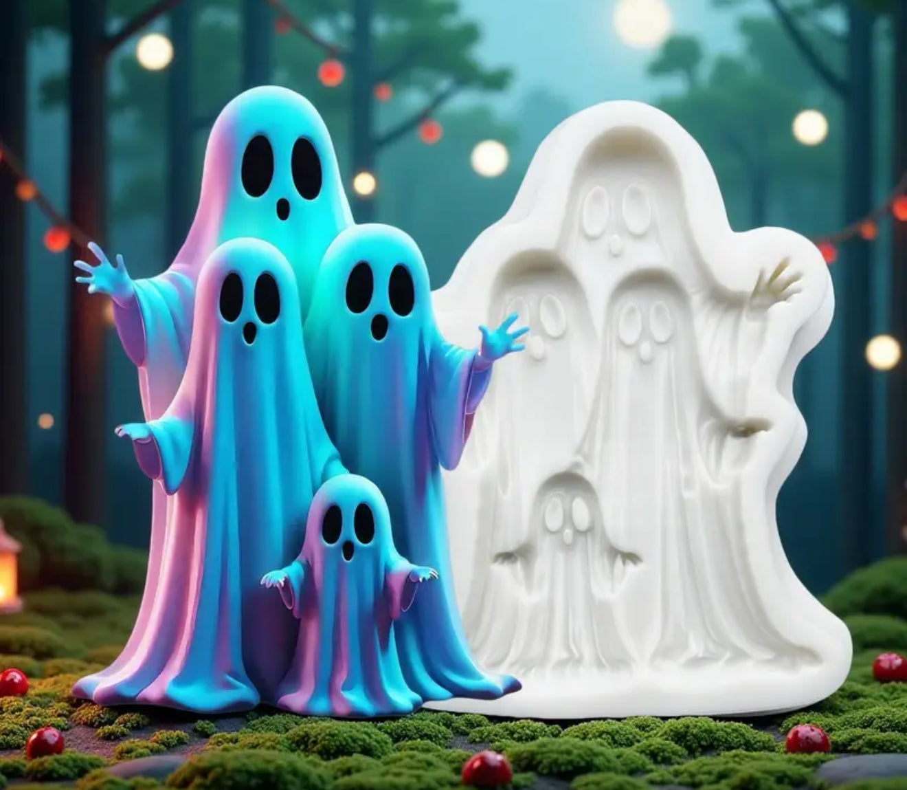 Molde de Silicón Fantasmas