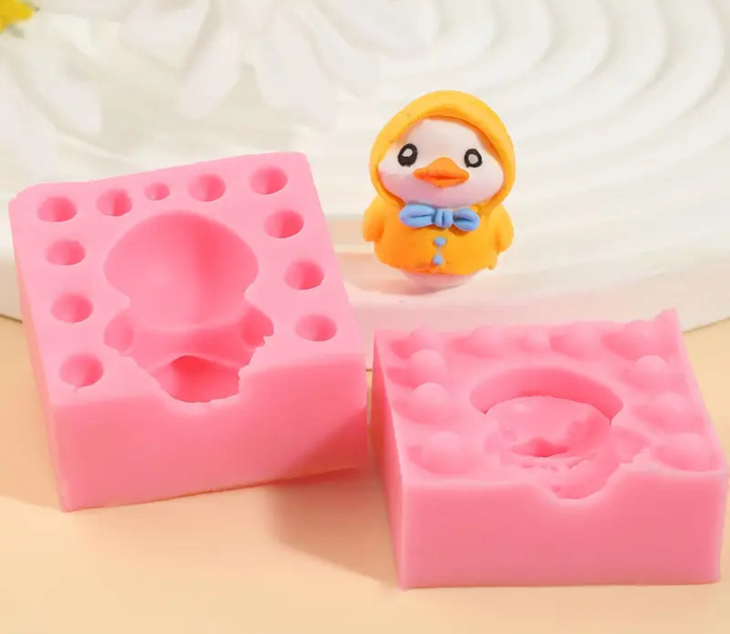 Molde de Silicón Patito 3d