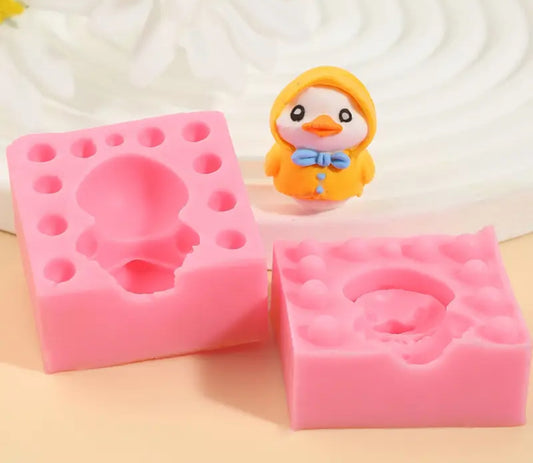 Molde de Silicón Patito 3d