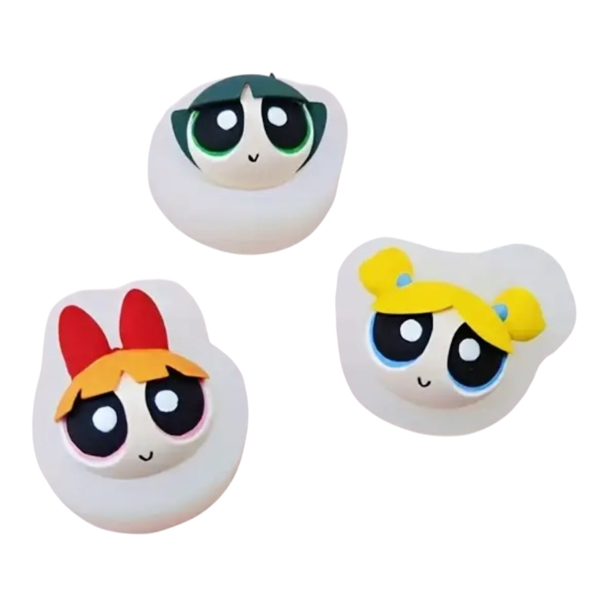 Molde de Silicón Chicas Súper Poderosas 3 pzas