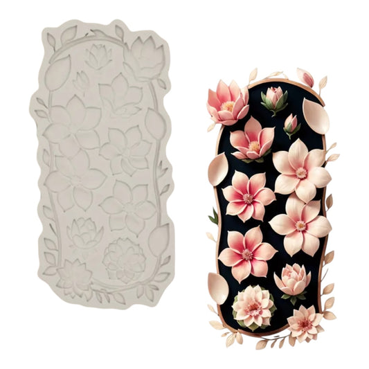 Molde de Silicón Aplicación de Flores
