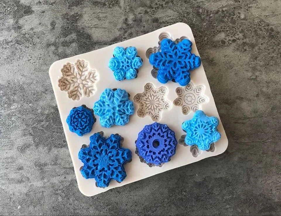 MOLDE DE SILICÓN COPOS X 10