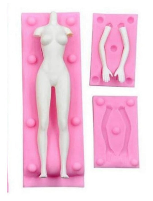 Molde de Silicón Cuerpo Mujer 3d