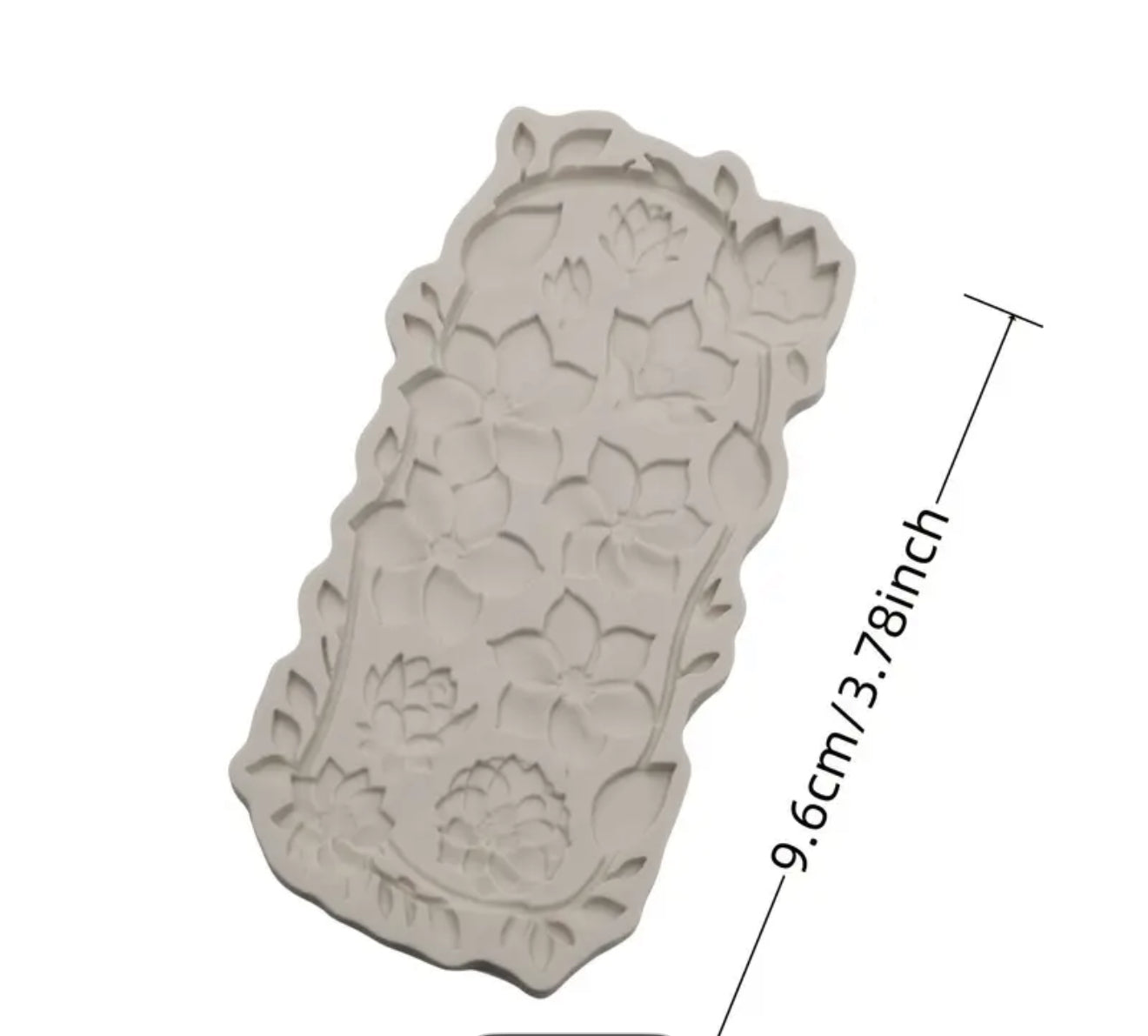 Molde de Silicón Aplicación de Flores