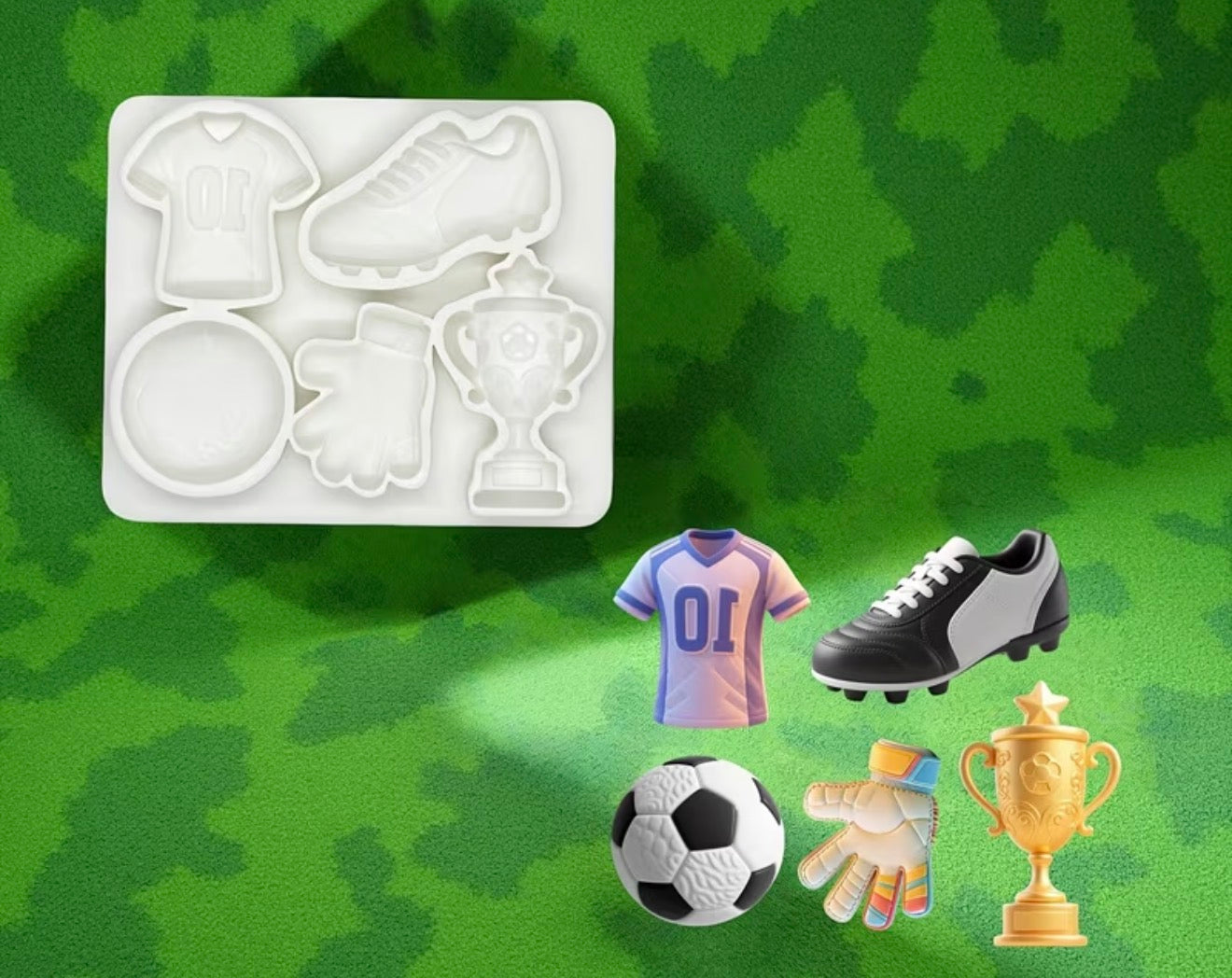 Molde de Silicón Fútbol Soccer