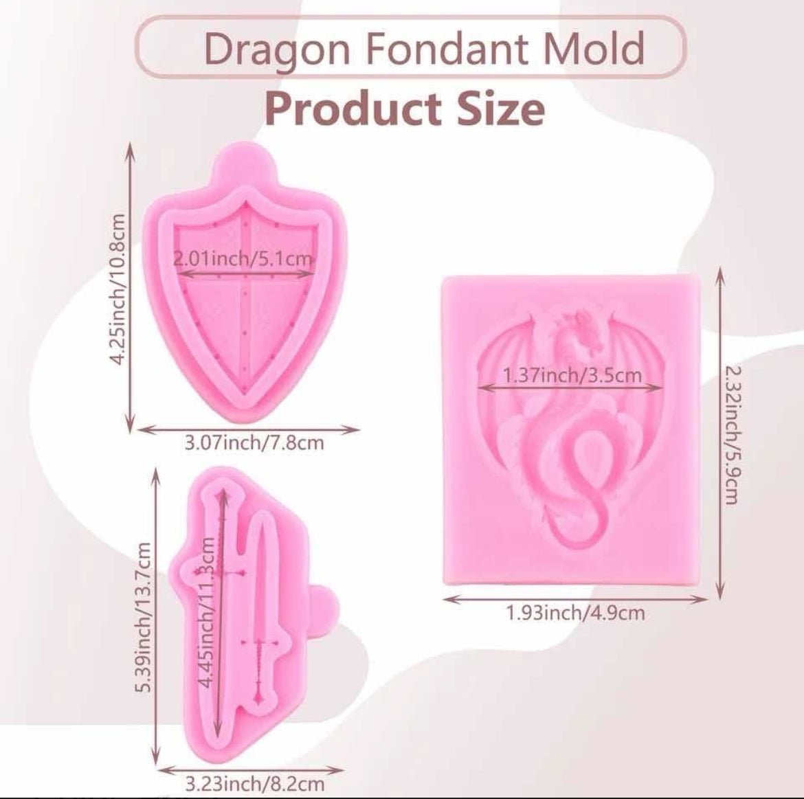 MOLDE DE SILICÓN PAQUETE MEDIEVAL