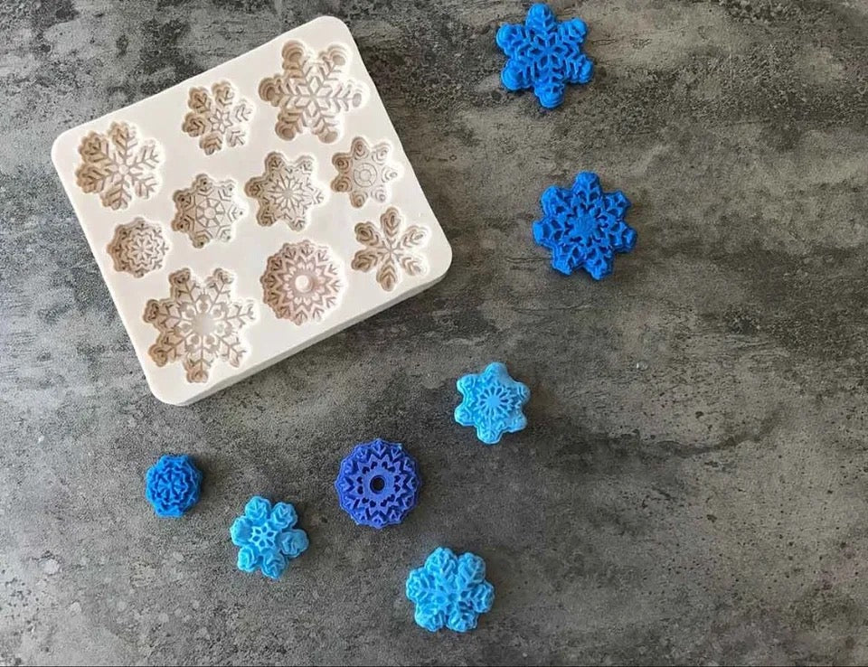 MOLDE DE SILICÓN COPOS X 10