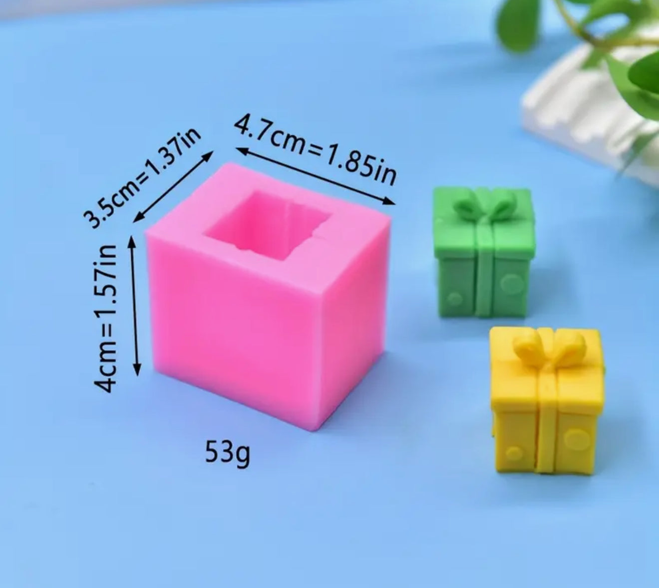 MOLDE DE SILICÓN REGALO 3D NAVIDAD