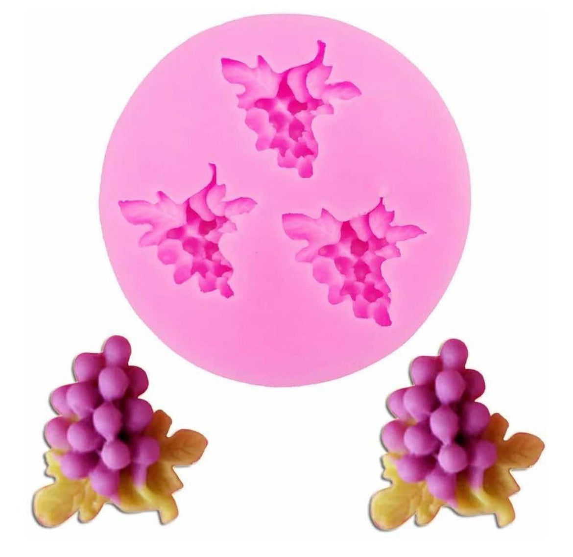 MOLDE DE SILICÓN UVAS