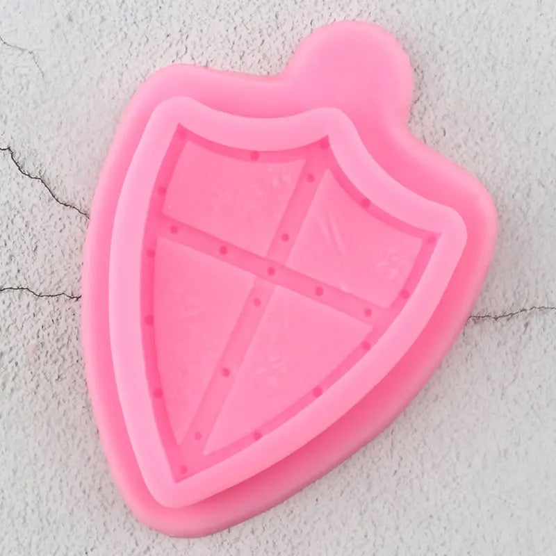 MOLDE DE SILICÓN ESCUDO MEDIEVAL