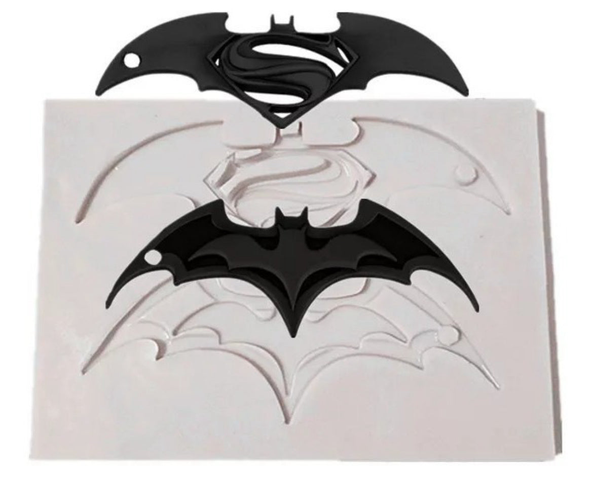 MOLDE DE SILICÓN BATMAN, SÚPER MAN