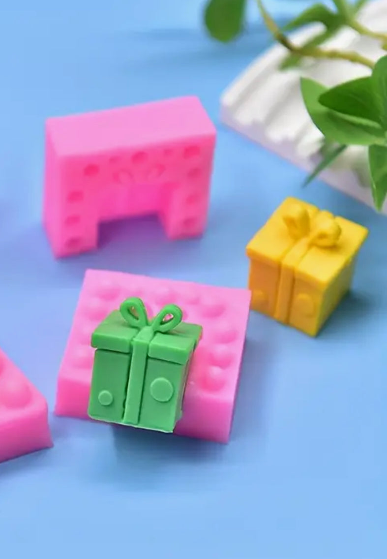 MOLDE DE SILICÓN REGALO 3D NAVIDAD