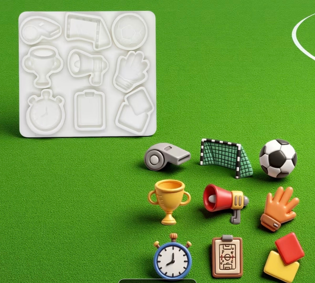 Molde de Silicón Fútbol, Balón, Deporte, Copa