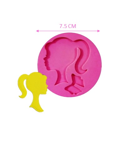 MOLDE DE SILICON BARBIE SILUETA