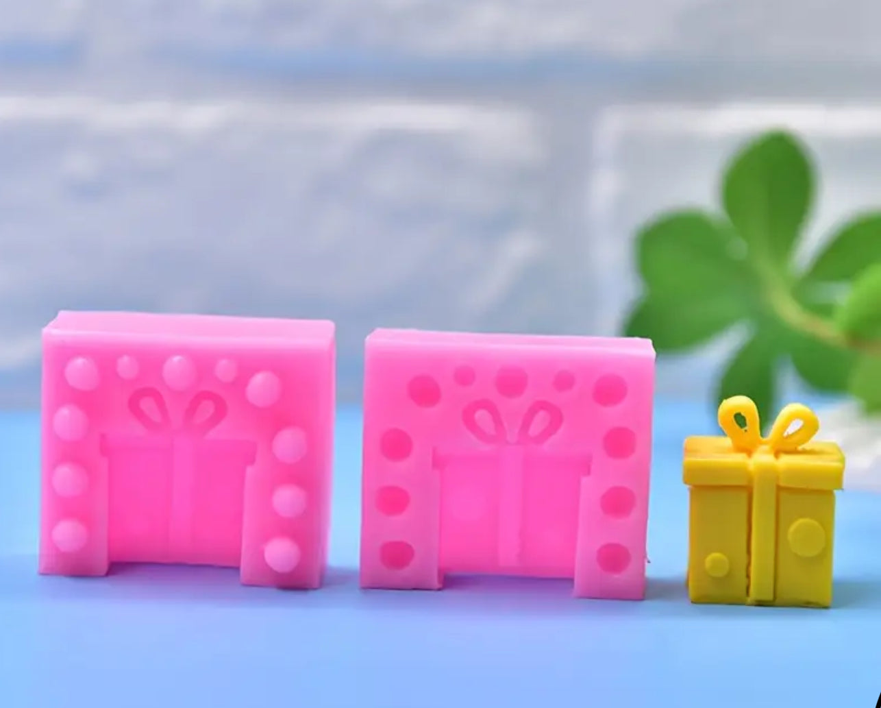 MOLDE DE SILICÓN REGALO 3D NAVIDAD