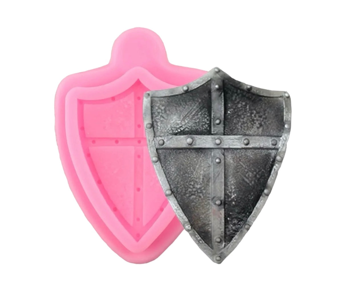 MOLDE DE SILICÓN ESCUDO MEDIEVAL
