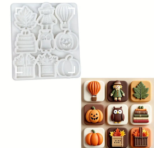 Molde de Silicón Halloween x 9