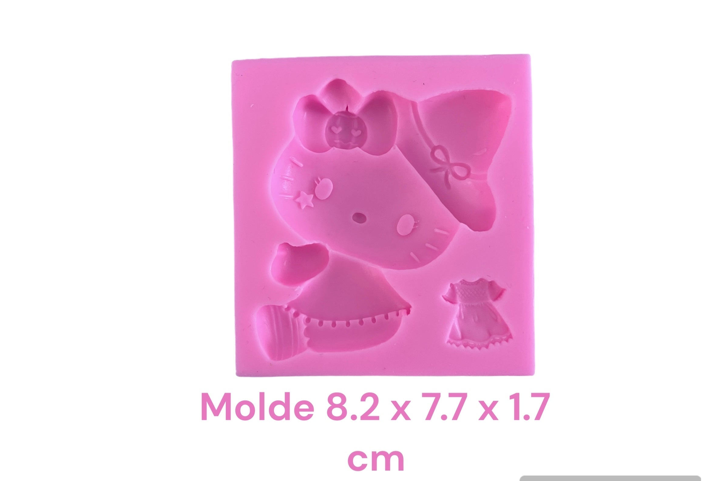 MOLDE DE SILICÓN KITTY BRUJITA