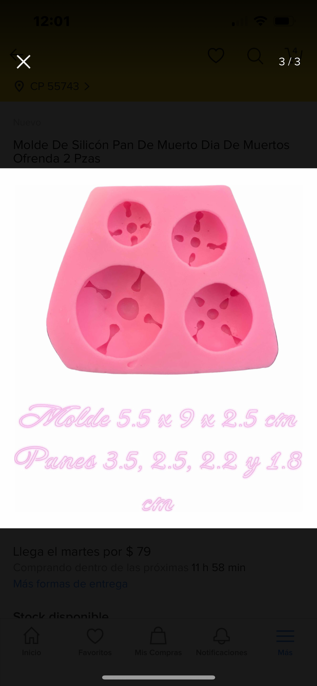 Paquete pan de muerto 2 piezas