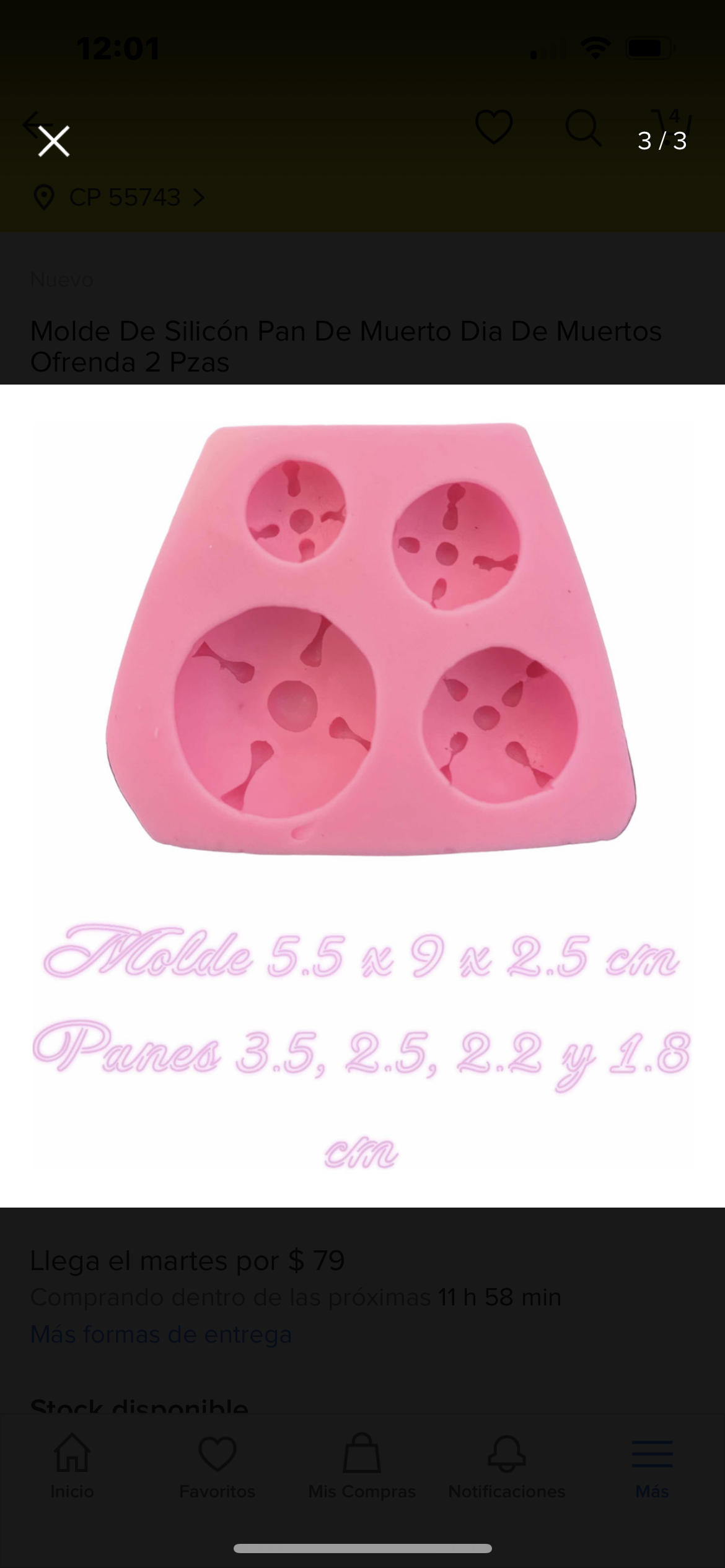 Paquete pan de muerto 2 piezas