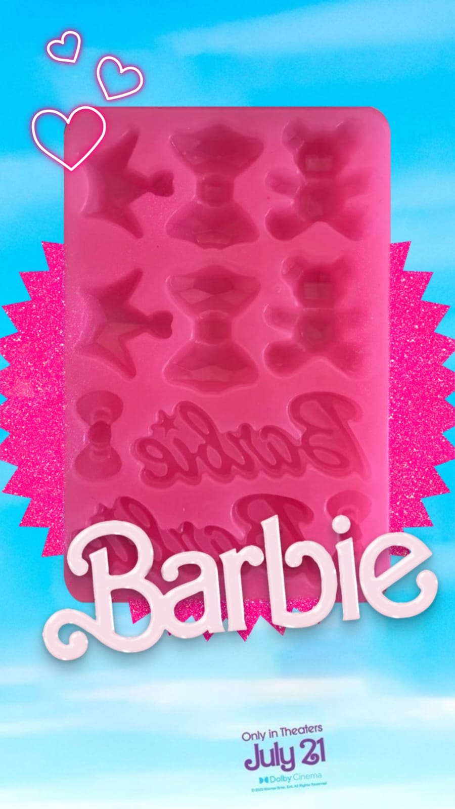 MOLDE DE SILICON BARBIE MOÑOS Y LETYRAS