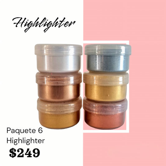 PAQUETE HIGHLIGHTER 6 PIEZAS