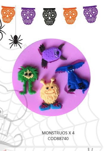 Molde de silicon monstruos