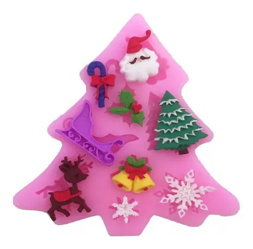 MOLDE DE SILICON ARBOL DE NAVIDAD