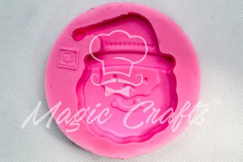 MOLDE DE SILICON CARA DE SANTA GDE
