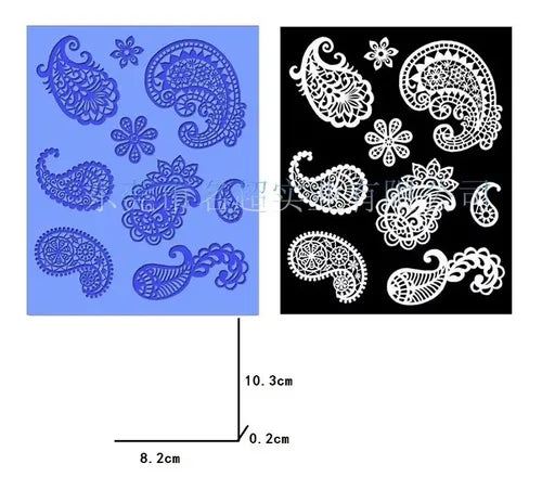MOLDE DE SILICON MANDALAS
