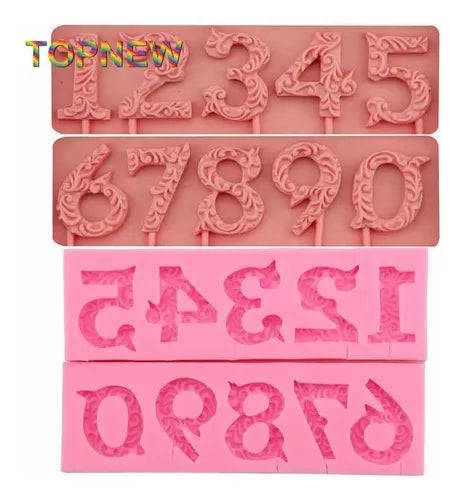 MOLDE DE SILICON NUMEROS