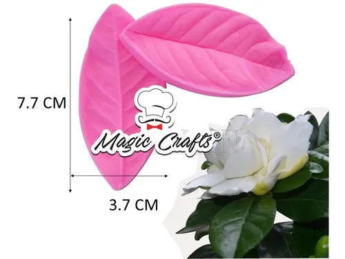 MOLDE DE SILICON HOJA DE GARDENIA