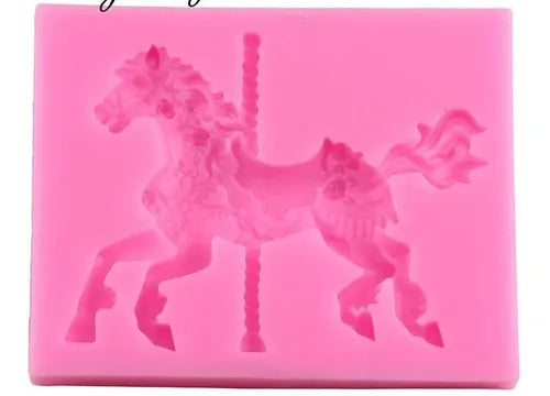 MOLDE DE SILICON CABALLO CARRUSELL