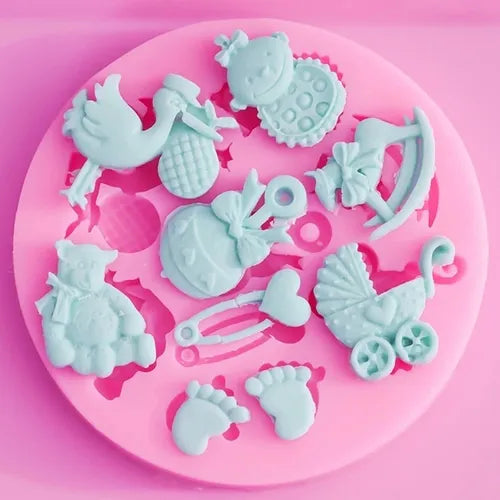 MOLDE DE SILICON BABY SHOWER