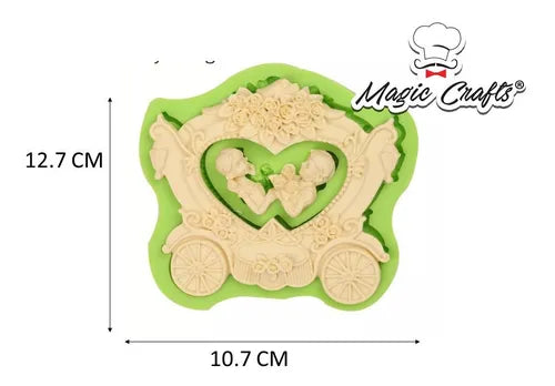 MOLDE  DE SILICON CARRETA VINTAGE