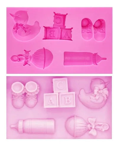 MOLDE DE SILICON BABY SHOWER