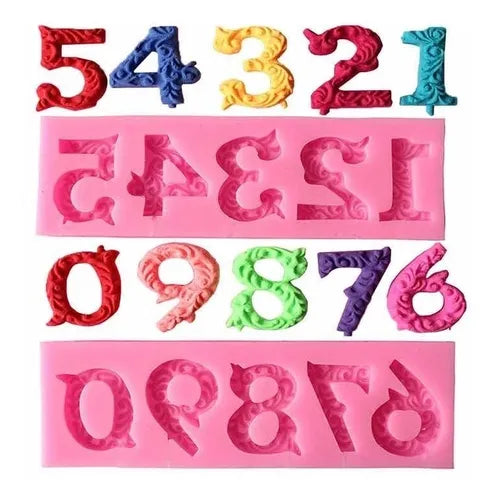 MOLDE DE SILICON NUMEROS