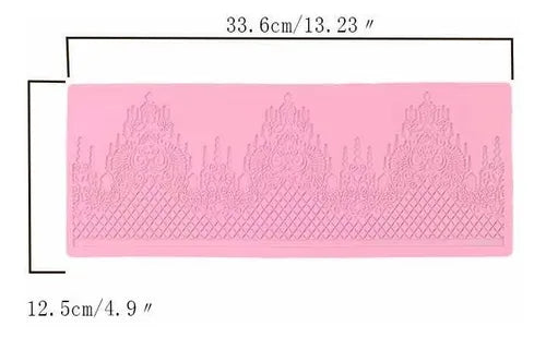 MOLDE DE SILICON ENCAJE DE ARCOS GDE