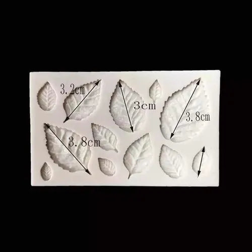 MOLDE DE SILICON HOJAS X 12