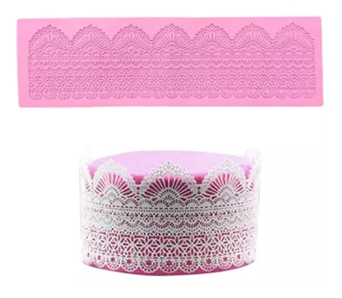 MOLDE DE SILICON ENCAJE DE ARCOS GDE