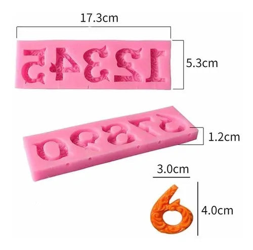 MOLDE DE SILICON NUMEROS