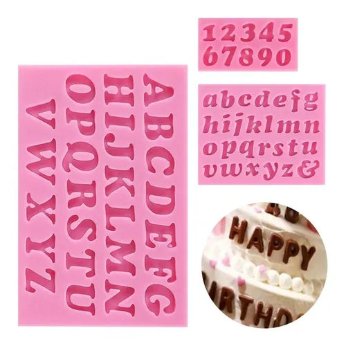 MOLDE DE SILICON PROMO ABC NUMEROS
