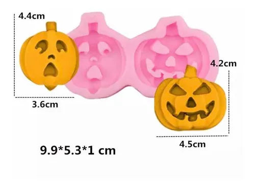 PAQUETE MOLDE DE SILICON HALLOWEN
