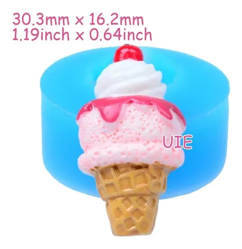 MOLDE DE SILICON HELADO MINI
