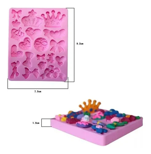 MOLDE DE SILICON MOÑOS Y CORONAS