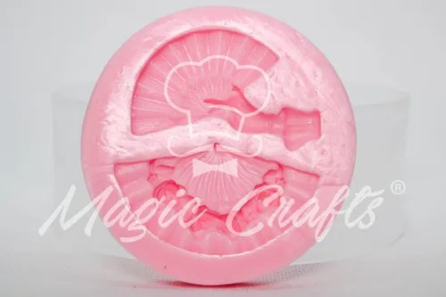 MOLDE DE SILICON ABANICOS