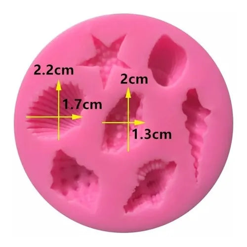 MOLDE DE SILICON CONCHAS