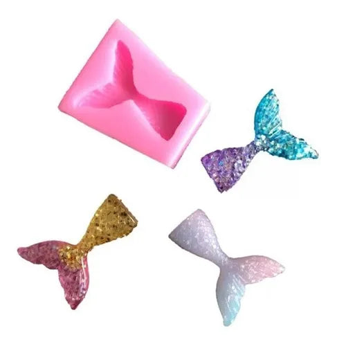 MOLDE DE SILICON COLA SIRENA MINI